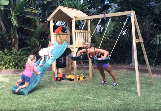 Using Your Kids Play Centre for Your Exercise