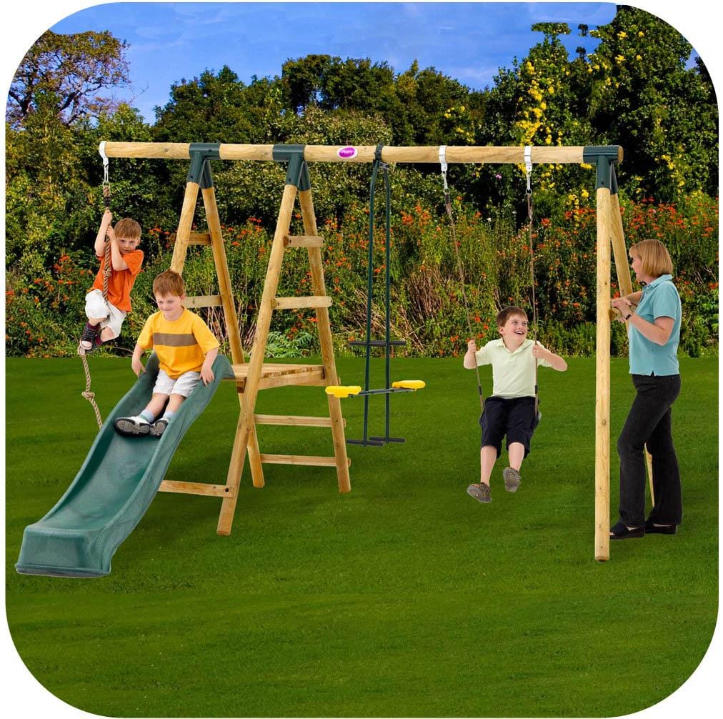 Plum® Meerkat Wooden Swing Set