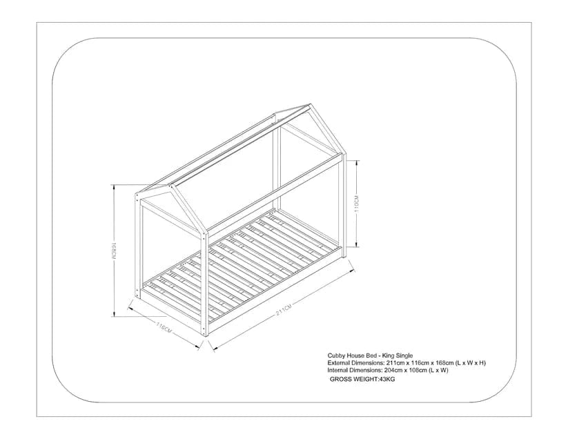 Cubby House Kids Beds