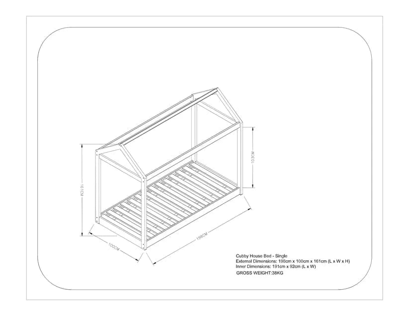 Cubby House Kids Beds