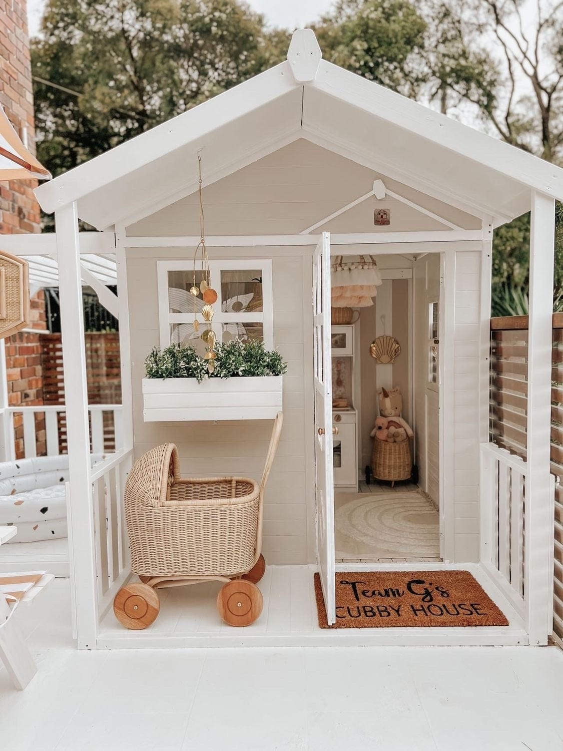 cubby house planter box Flower Box Addon – bubby cubby au