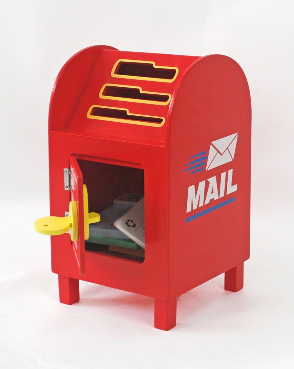 Red Austpost Like Wooden Post Box