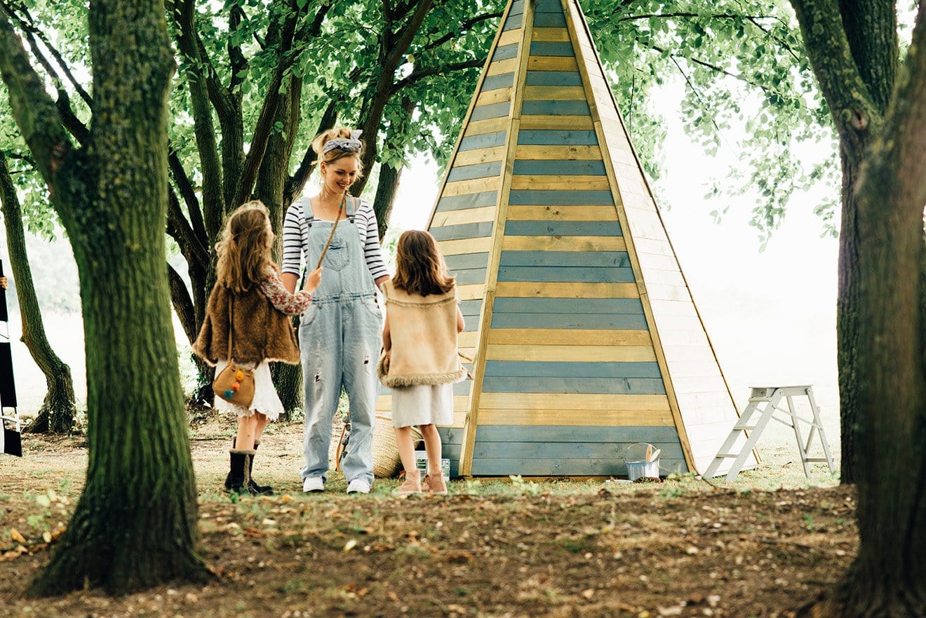 Plum® Grand Wooden Teepee Hideaway