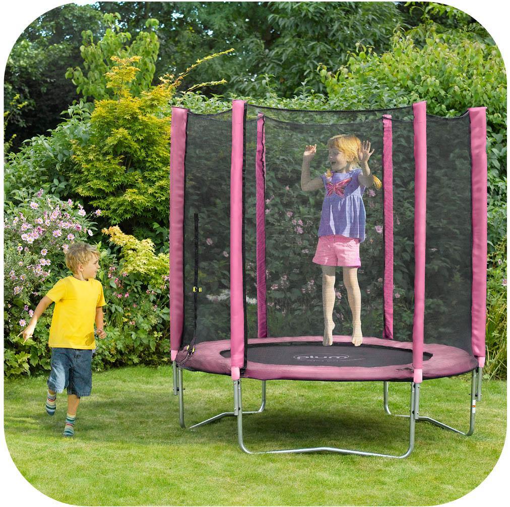 Plum 6ft Junior Trampoline Pink