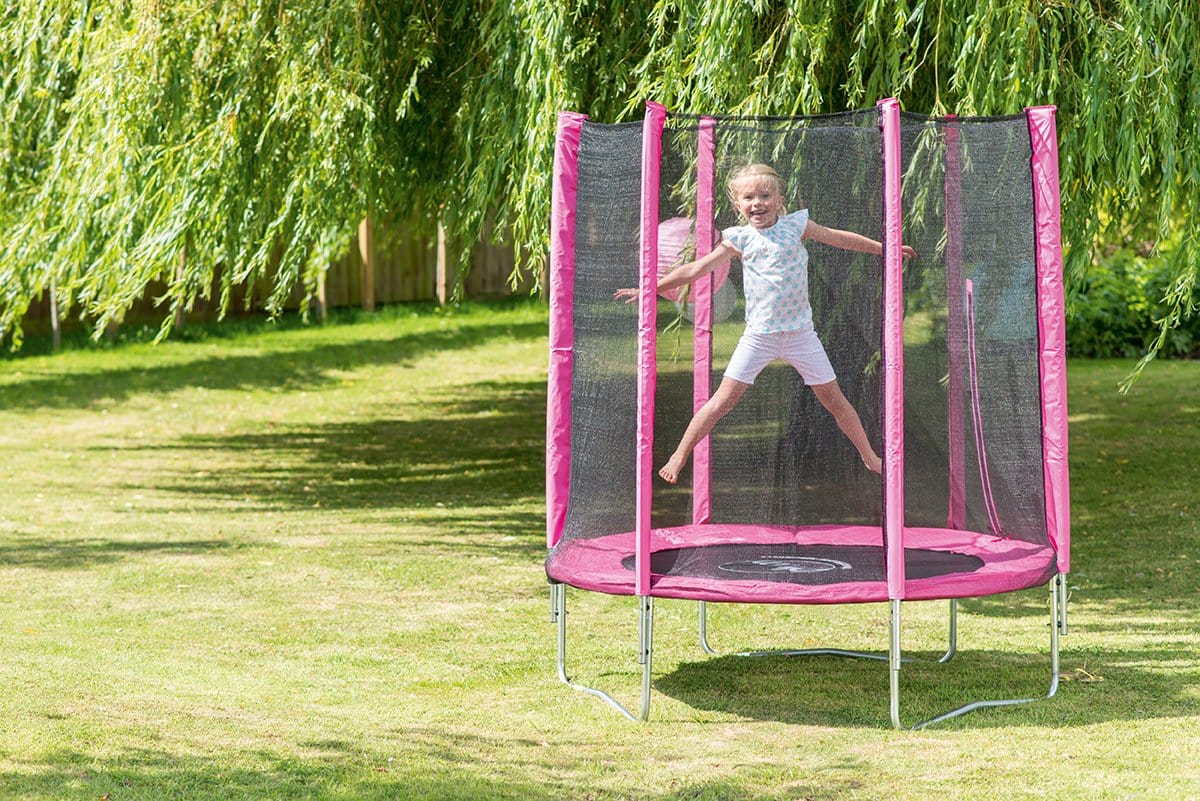 Plum 6ft Junior Trampoline Pink