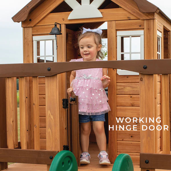 Backyard Discovery Echo Heights Cubby  House with Slide