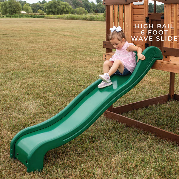 Backyard Discovery Echo Heights Cubby  House with Slide