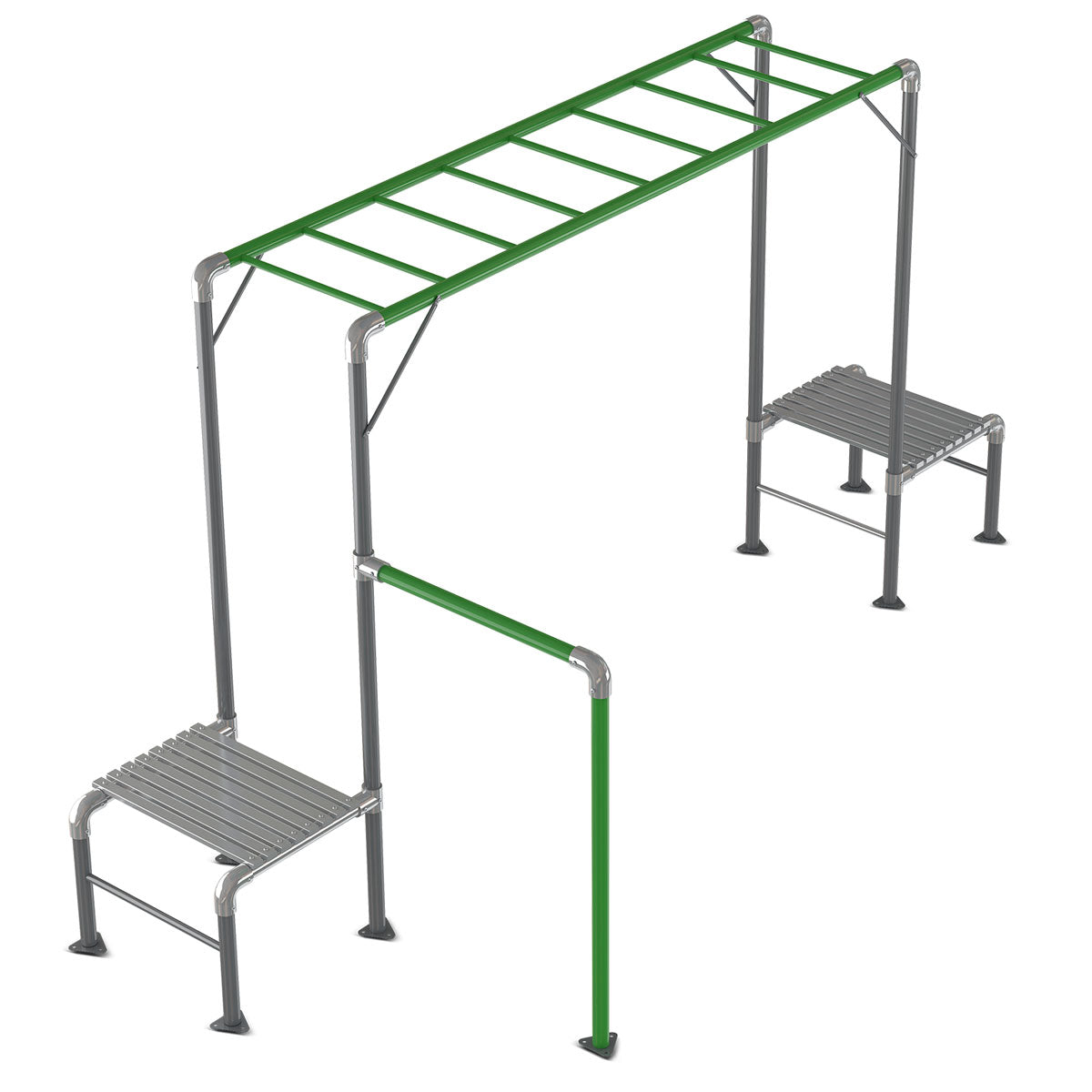 Junior Jungle monkey bars in backyard