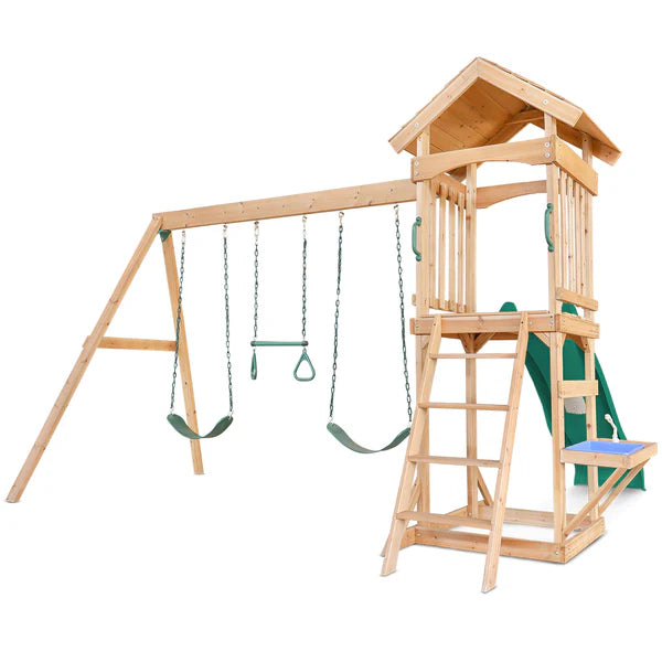 Albert Park Swing & Play Set (Green Slide)