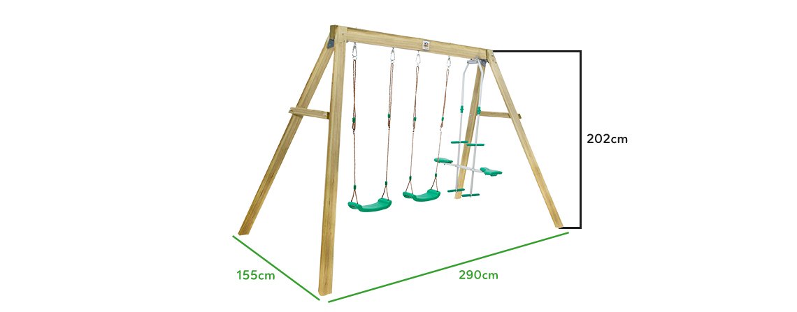 Lifespan Kids Forde 3-Station Swing Set