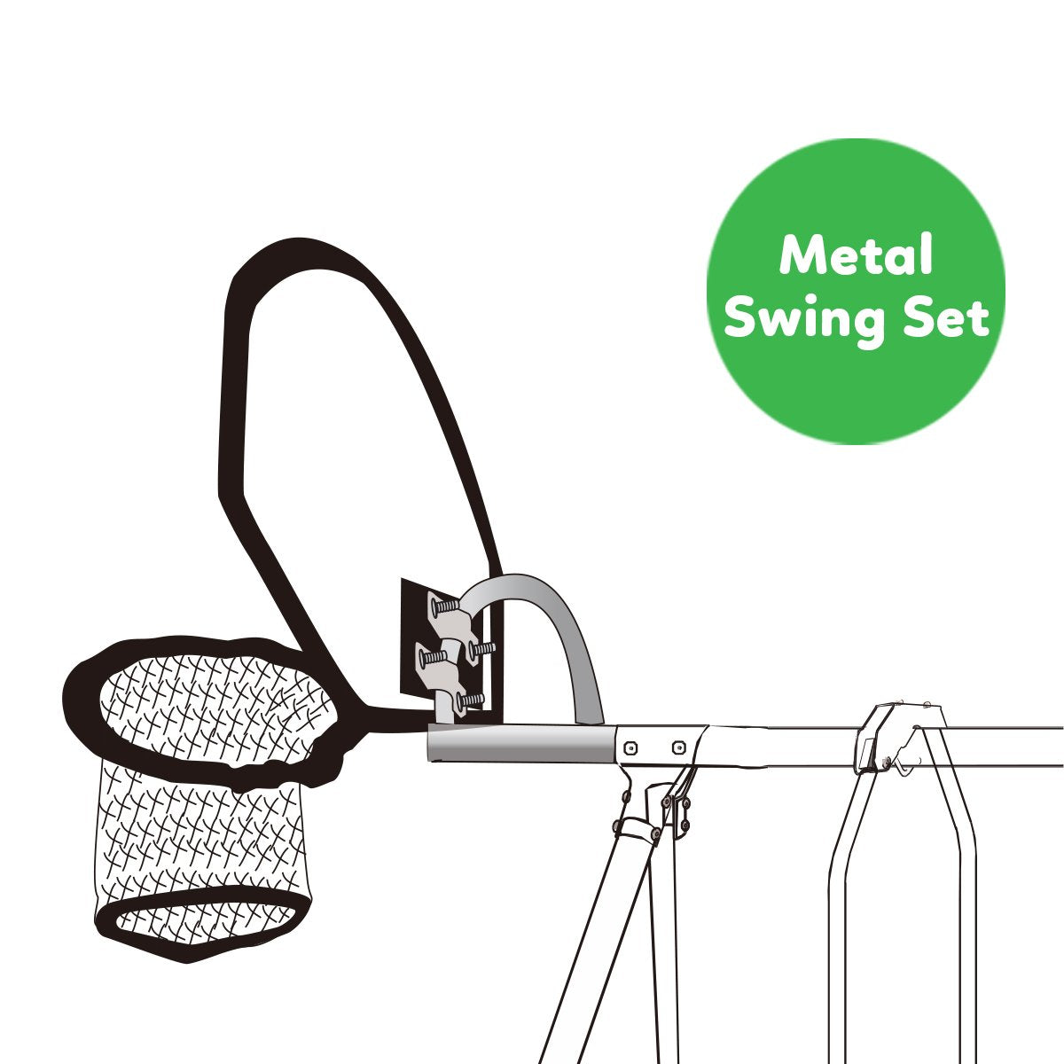 Lifespan Kids Lynx Metal Swing Set