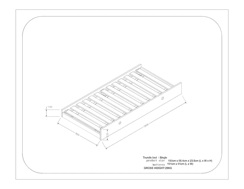 Trundle Bed Add-on